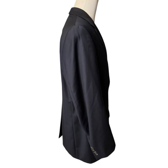 Lauren Ralph Lauren Men’s 44L Wool Navy Blue Two Button Sport Coat Blazer - Picture 6 of 9